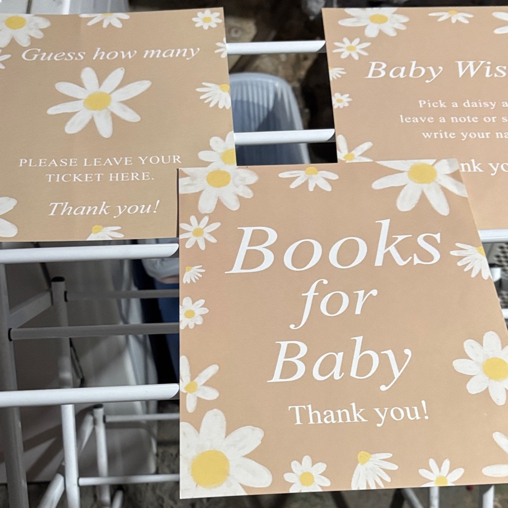 Floral Baby Shower Cards